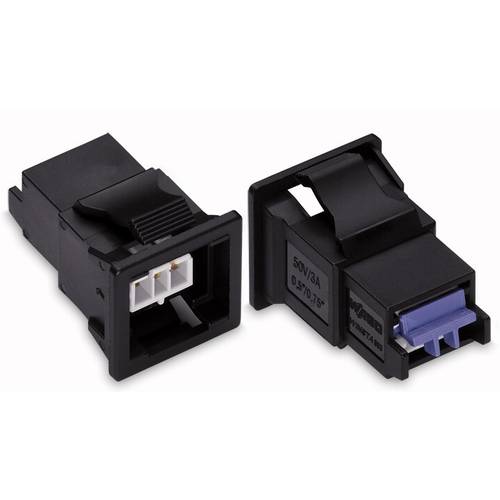 WAGO 893-2022 Netz-Steckverbinder WINSTA KNX Buchse, gerade Gesamtpolzahl: 2 3 A Lichtgrau 50 St.