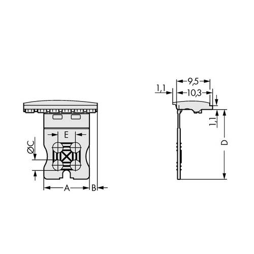 Thumbnail - Griffplatte 2091-1601 WAGO Inhalt: 100 St.