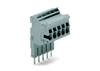 WAGO 2002-552 Klemmenleiste 5.20 mm Zugfeder Grau 25 St.