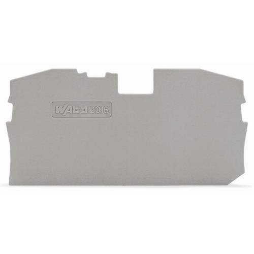 Thumbnail - WAGO 2016-1291 Abschluss- und Trennplatte Grau 100 St.