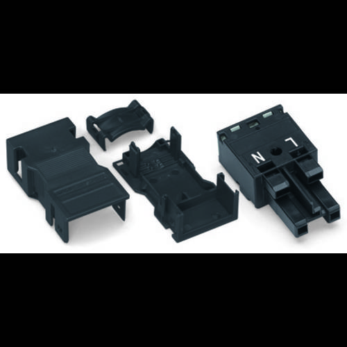 Thumbnail - WAGO 770-102/041-000 Netz-Steckverbinder WINSTA MIDI Buchse, gerade Gesamtpolzahl: 2 25 A Schwarz 25 St.