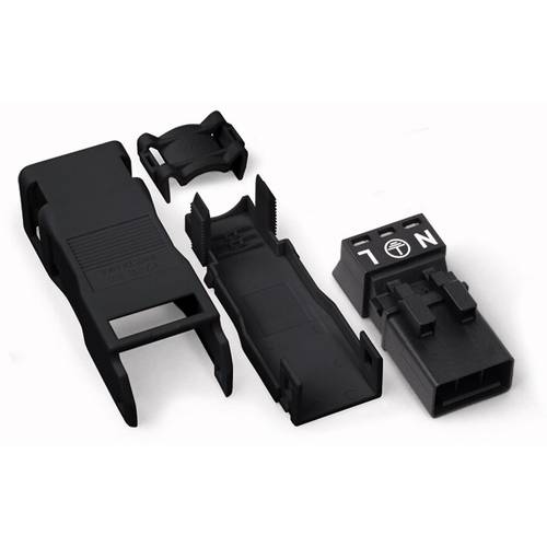 Thumbnail - WAGO 890-133 Netz-Steckverbinder WINSTA MINI Stecker, gerade Gesamtpolzahl: 3 16 A Weiß 50 St.