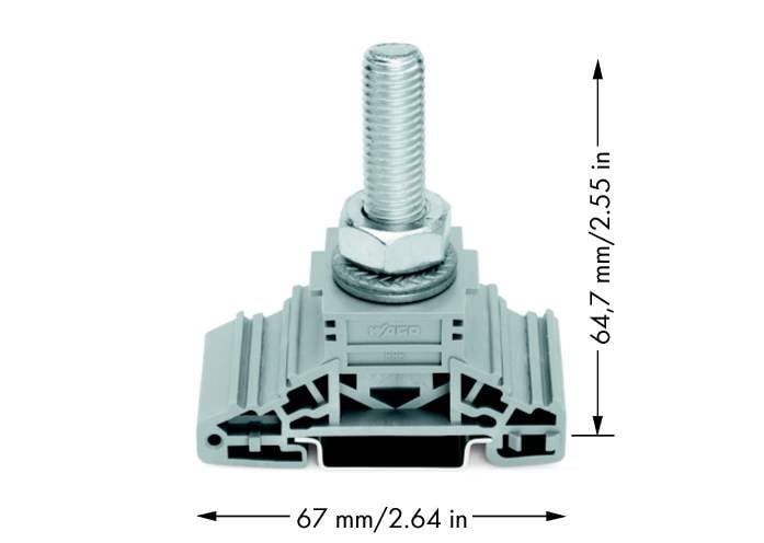 WAGO Bolzenklemme 1 Bolzen 885-112 M12 6-120qmm grau