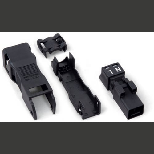 Thumbnail - WAGO 890-112-50 Netz-Steckverbinder WINSTA MINI Stecker, gerade Gesamtpolzahl: 2 16 A Schwarz 50 St.