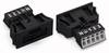 WAGO 890-705/006-000 Netz-Steckverbinder WINSTA MINI Buchse, gerade Gesamtpolzahl: 5 13 A Schwarz 50 St.