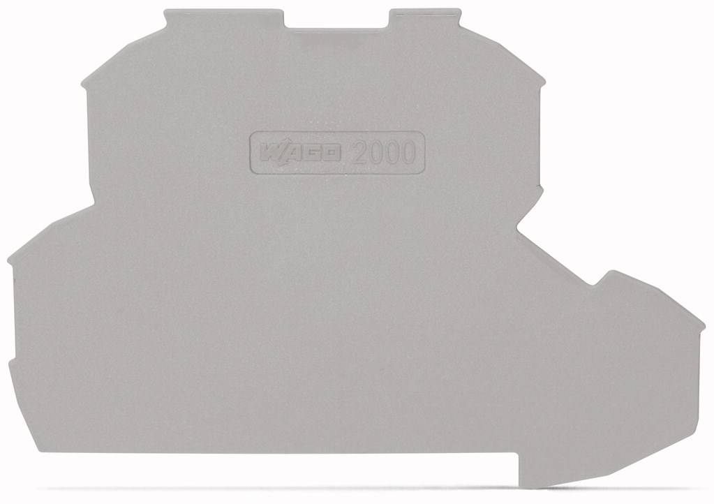 WAGO Abschluss-und             2000-2291 Zwischenplatte 0,7 mm dick grau 2000-