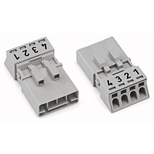 Thumbnail - WAGO 890-274 Netz-Steckverbinder WINSTA MINI Stecker, gerade Gesamtpolzahl: 4 16 A Hellgrün 50 St.