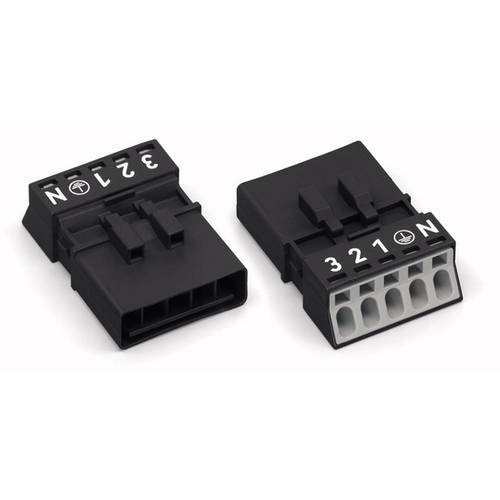 Thumbnail - WAGO 890-235 Netz-Steckverbinder WINSTA MINI Stecker, gerade Gesamtpolzahl: 5 13 A Weiß 50 St.