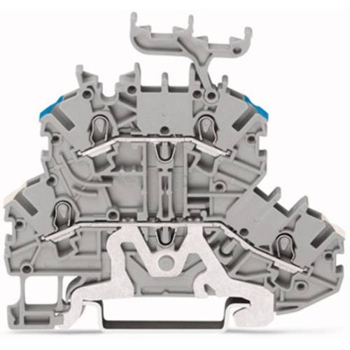WAGO 2000-2228 Doppelstock-Durchgangsklemme 3.50 mm Zugfeder Belegung: L Grau 50 St.