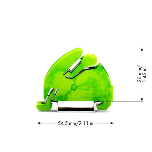 WAGO 812-141 Sammelschienenträger Grün, Gelb 25 St.