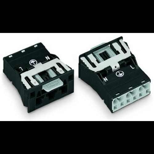Thumbnail - WAGO 770-713/007-000 Netz-Steckverbinder WINSTA MIDI Stecker, gerade Gesamtpolzahl: 2 + PE 25 A Schwarz 100 St.