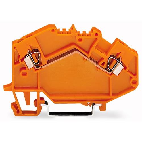 WAGO 780-602 Durchgangsklemme 5 mm Zugfeder Orange 50 St.