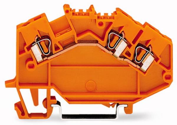 WAGO 780-654 Durchgangsklemme 5 mm Zugfeder Orange 50 St.