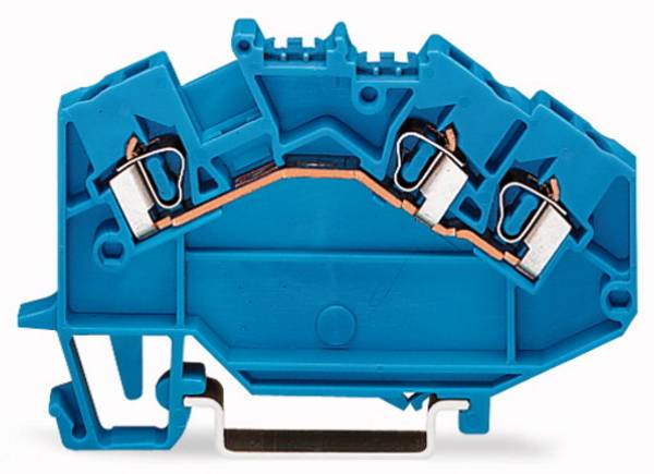 WAGO 780-651 Durchgangsklemme 5 mm Zugfeder Belegung: N Blau 50 St.