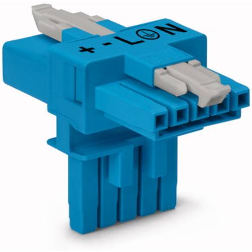Thumbnail - WAGO WAGO GmbH & Co. KG Netz-T-Verteiler Netz-Stecker - Netz-Buchse, Netz-Buchse Gesamtpolzahl: 5 Blau 25 St.