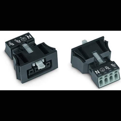 WAGO 890-764 Netz-Steckverbinder WINSTA MINI Buchse, gerade Gesamtpolzahl: 4 16 A Hellgrün 50 St.