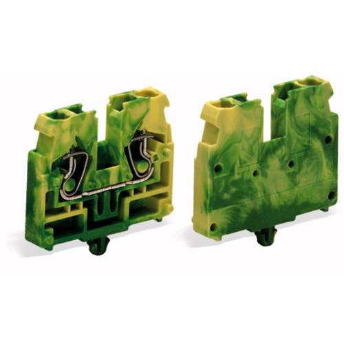 WAGO 869-337 Durchgangsklemme Federklemme Grün, Gelb 100 St.