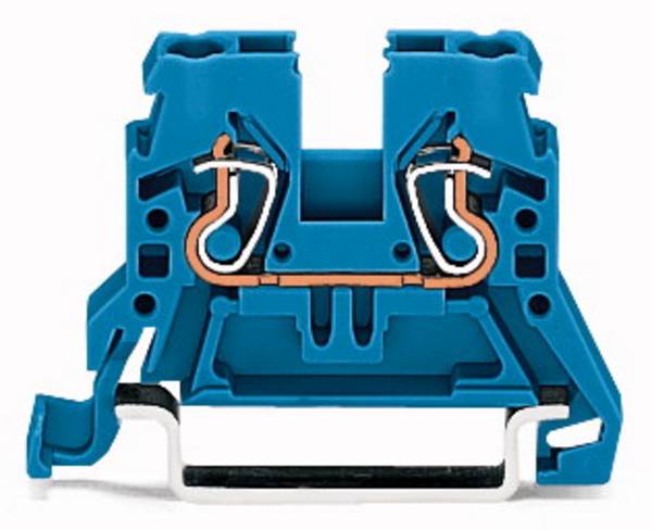 WAGO 870-904 Durchgangsklemme 5 mm Zugfeder Belegung: N Blau 100 St.