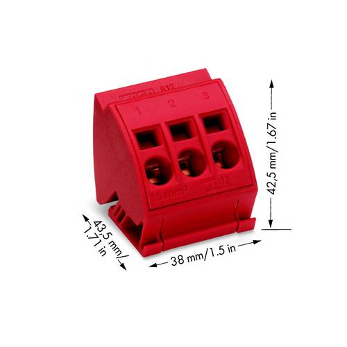WAGO 812-113 Anschlussblock Rot 12 St.