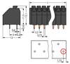 WAGO 250-204/000-009 Federkraftklemmblock 1.50 mm² Polzahl 4 Lichtgrau 300 St.