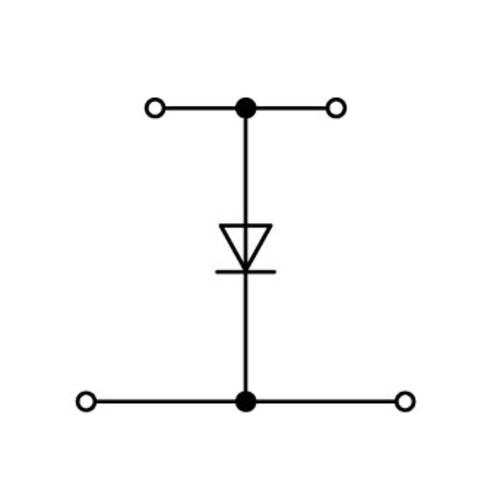 WAGO 870-540/281-411 Doppelstock-Diodenklemme 5 mm Zugfeder Belegung: L Grau 50 St.
