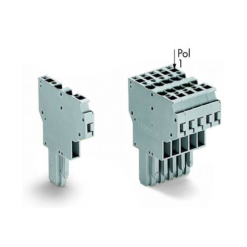 WAGO 769-121 Federleiste 5 mm Zugfeder Belegung: L Grau 100 St.