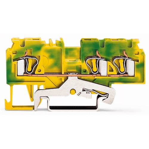 WAGO 880-687/999-940 Schutzleiterklemme 5 mm Zugfeder Belegung: PE Grün, Gelb 100 St.
