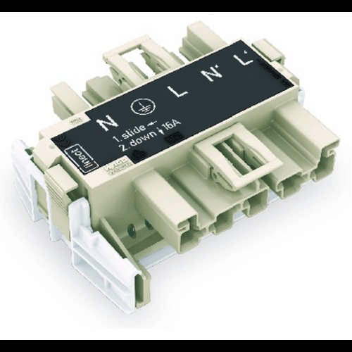 Thumbnail - WAGO WAGO GmbH & Co. KG Netz-Adapter Netz-Stecker - Netz-Buchse Gesamtpolzahl: 5 Dunkelgrau 20 St.