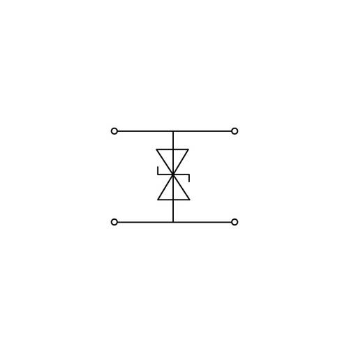 WAGO 280-944/281-590 Doppelstock-Diodenklemme 10 mm Zugfeder Belegung: L Grau 50 St.