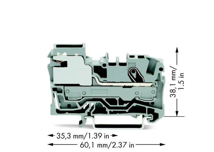 WAGO 2006-7111 Potenzialklemme 7.50 mm Zugfeder Grau 50 St.
