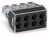 Dosenklemme starr: 0.75-2.5 mm² Polzahl: 8 WAGO 10 St. Transparent, Grau