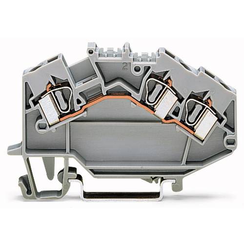 WAGO 781-993 Durchgangsklemme 6 mm Zugfeder Belegung: L Grau 50 St.