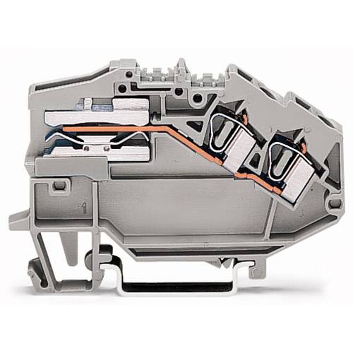 WAGO 781-653 Trennklemme 6 mm Zugfeder Belegung: L Grau 50 St.
