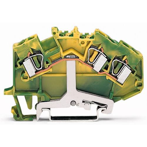 WAGO 781-637/999-950 Schutzleiterklemme 6 mm Zugfeder Belegung: PE Grün, Gelb 50 St.