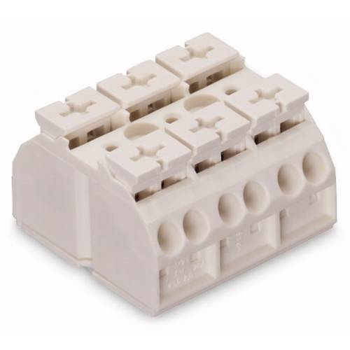 WAGO 862-633 Geräteanschlussklemme Federklemme Weiß 250 St.