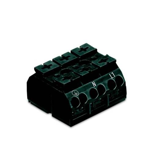 WAGO 862-1503/999-950 Geräteanschlussklemme Federklemme Schwarz 250 St.