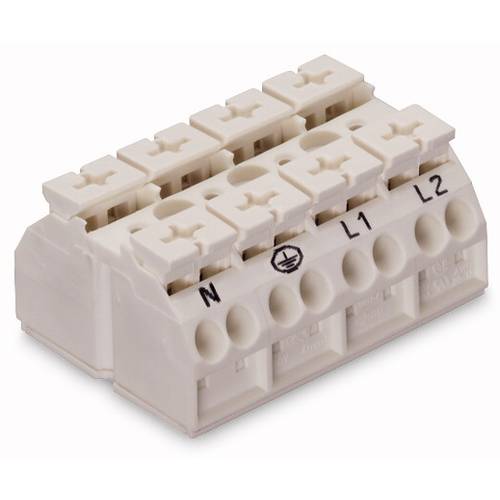 WAGO 862-2634 Geräteanschlussklemme Federklemme Weiß 200 St.