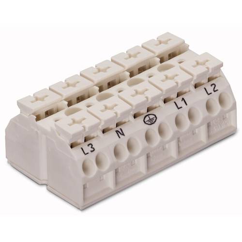 WAGO 862-625 Geräteanschlussklemme Federklemme Weiß 200 St.