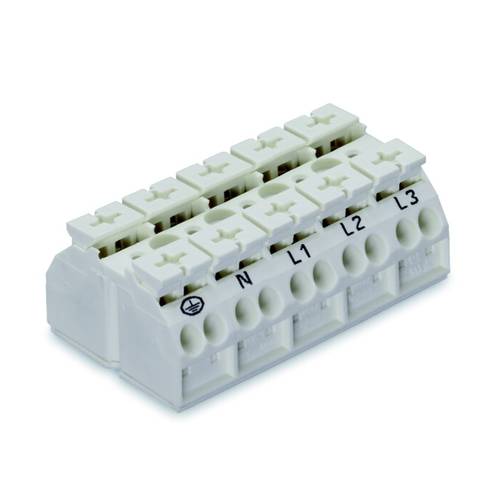 WAGO 862-1605 Geräteanschlussklemme Federklemme Weiß 200 St.