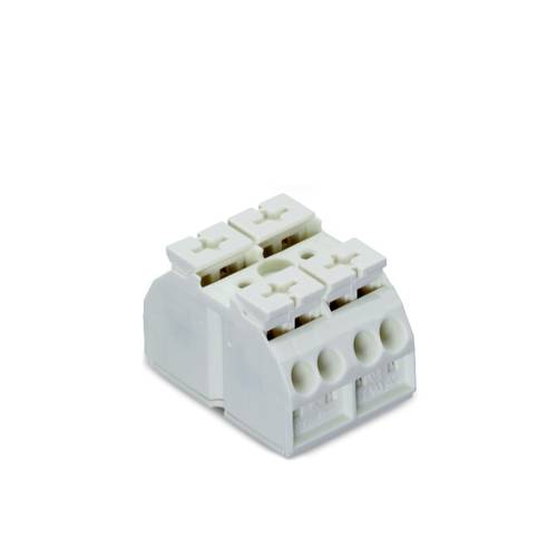 WAGO 862-662 Geräteanschlussklemme Federklemme Weiß 500 St.