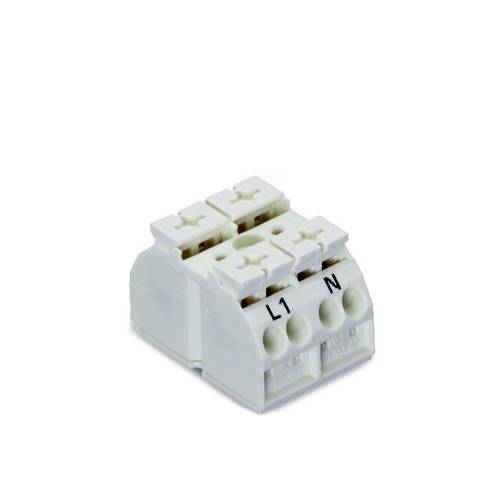 WAGO 862-1652 Geräteanschlussklemme Federklemme Weiß 500 St.