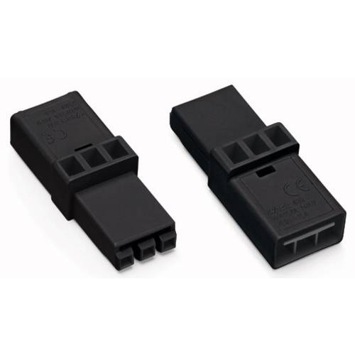 Thumbnail - WAGO WAGO GmbH & Co. KG Netz-Zwischenkupplung Netz-Stecker - Netz-Buchse Gesamtpolzahl: 3 Weiß 50 St.