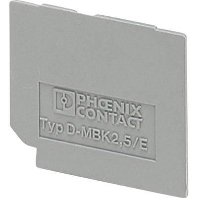 Abschlussdeckel D-MBK 2,5/E D-MBK 2,5/E Phoenix Contact Inhalt: 1 St.