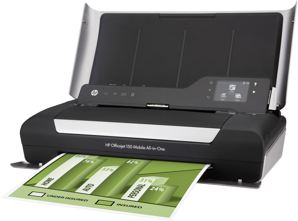 HP Officejet 150 Mobile AllinOne TintenstrahlMultifunktionsdrucker A4 Drucker, Scanner