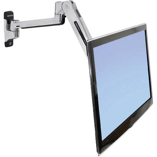 Ergotron LX Sit-Stand Wall Mount LCD Arm 1fach Monitor-Wandhalterung 25,4 cm (10) - 106,7 cm (42) Aluminium (poliert) Ne...