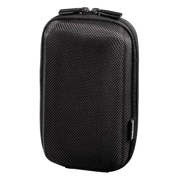 hama 00103860 Kameratasche "Hardcase Colour Style", 7 x 4 x 12,5 cm innen, Schwarz