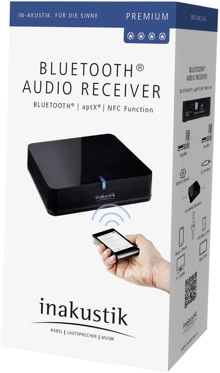 in-akustik Premium Bluetooth Audio Receiver - Kabelloser Bluetooth-Audioempfänger für Handy-4