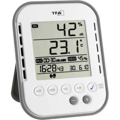 TFA Thermo-Hygrometer Messbereich 0 bis 50°C / Luft 1-99 %-0