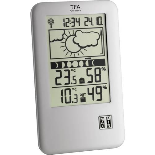 TFA Dostmann Neo Plus 35.1109 Funk-Wetterstation Vorhersage für 12 bis 24 Stunden Anzahl Sensoren max. 1