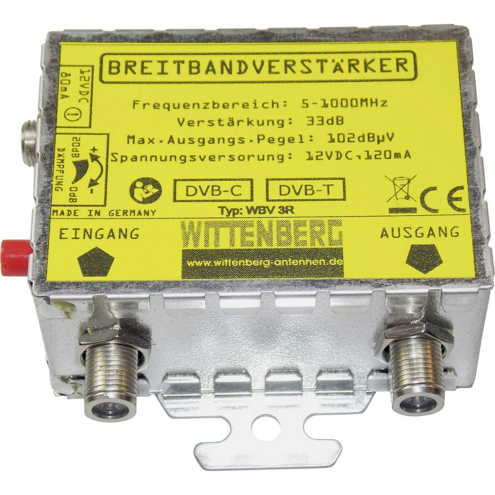 Wittenberg DVB-T versterker WBV-3R 33DB